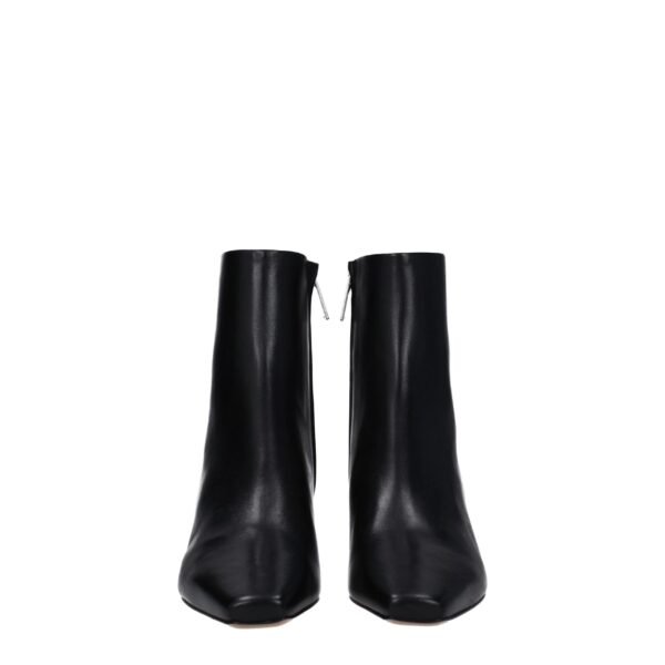 Off-White Black Leather Ankle Boots – Image 3