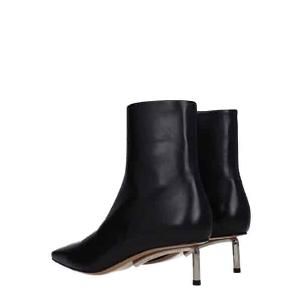 Off-White Black Leather Ankle Boots – Image 4