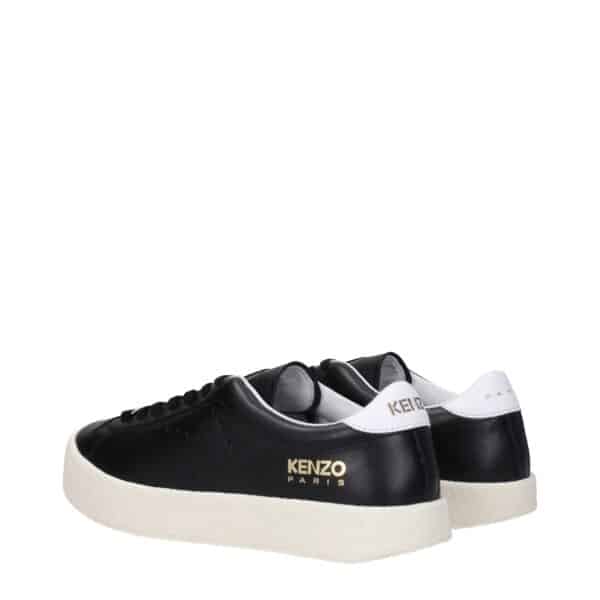 Kenzo Black Leather Low Tops – Image 4