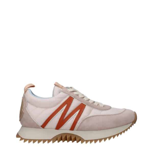 Moncler Pink Fabric Chunky Sneakers