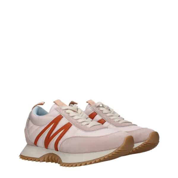 Moncler Pink Fabric Chunky Sneakers – Image 2