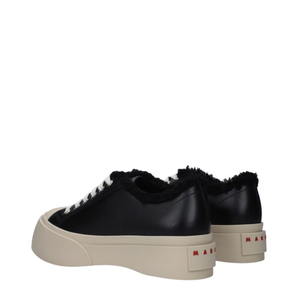 Marni Black Leather Chunky Sneakers – Image 4