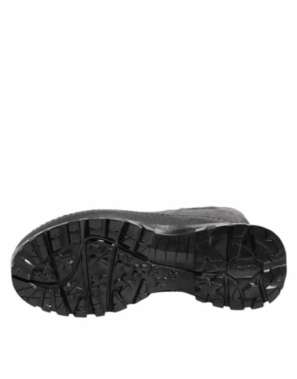 Dolce & Gabbana Metallic Black Pull On Rain Boots Men Shoes – Image 8