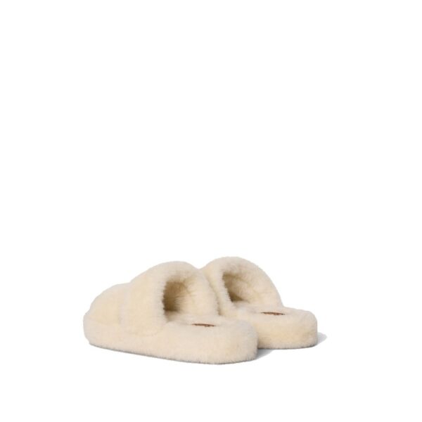 Celine Fur Triomphe Shearling Slides – Image 3