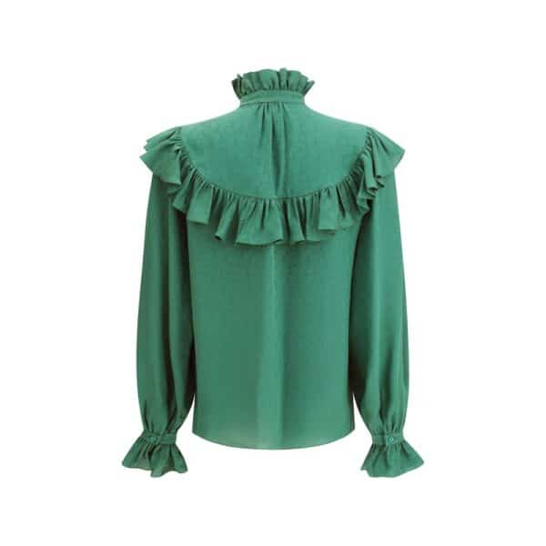 Saint Laurent Silk Blouse with ruffles – Image 2