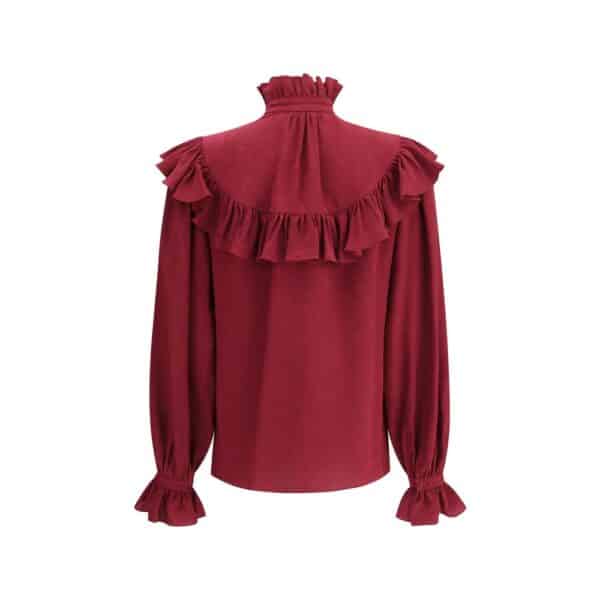 Saint Laurent Silk Blouse with ruffles – Image 2