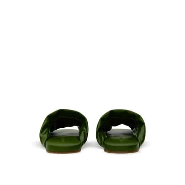 Bottega Veneta Green Leather Slipper – Image 3