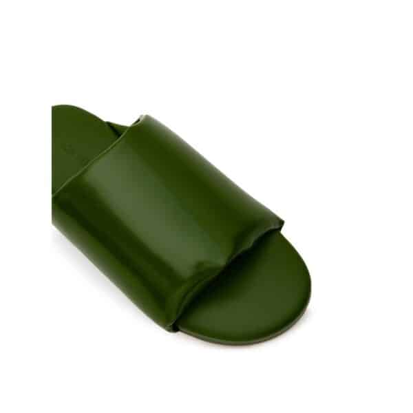 Bottega Veneta Green Leather Slipper – Image 4