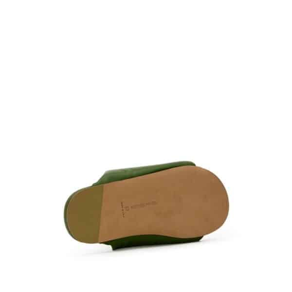 Bottega Veneta Green Leather Slipper – Image 5