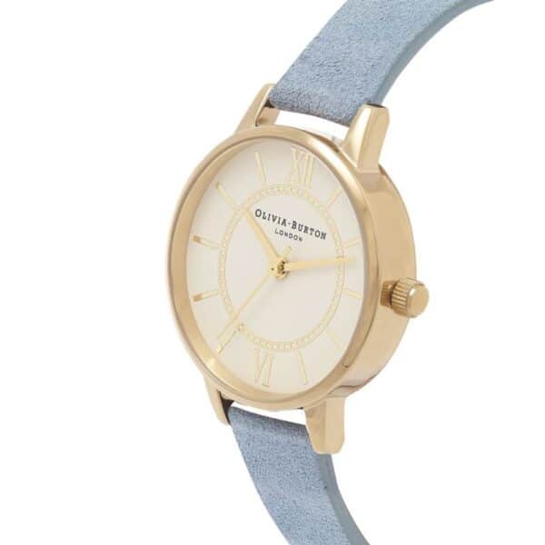 Olivia Burton Blue Artificial Leather Watch – Image 2