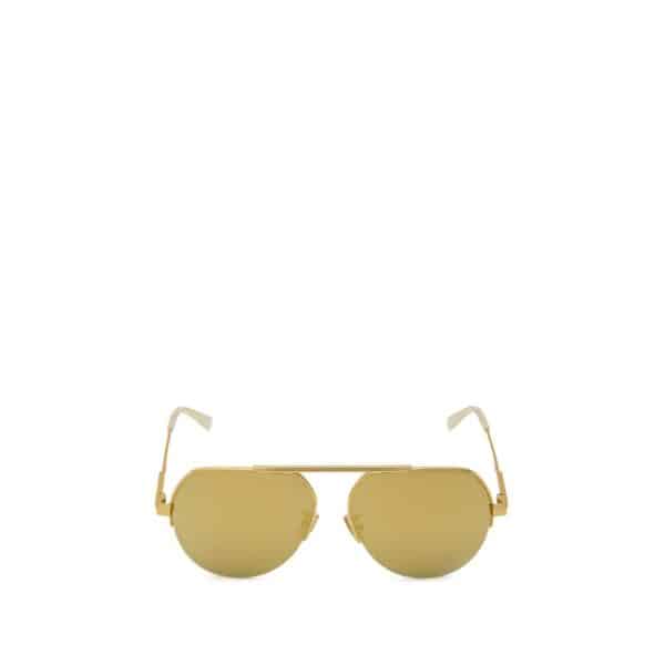 Bottega Veneta Gold Metal Sunglass