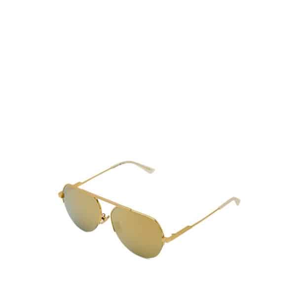Bottega Veneta Gold Metal Sunglass – Image 2
